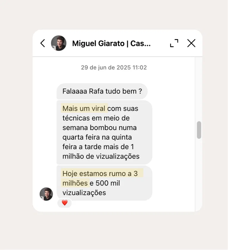 1M+ views seguindo o método Reels Pro